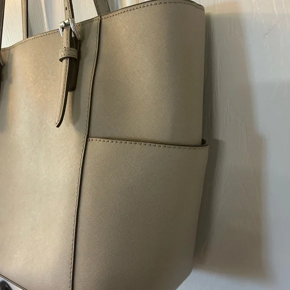 Michael Kors Gray Saffiano Leather Tote - Picture 5 of 9